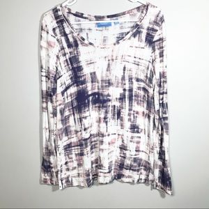 Simply Vera by Vera Wang purple long sleeve shirt
